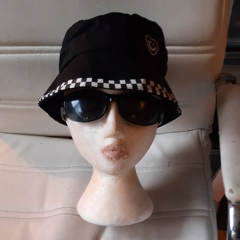 Bucket Hat Checkerboard Brim Spring Summer Quick Dry Women Fisherman Hat
